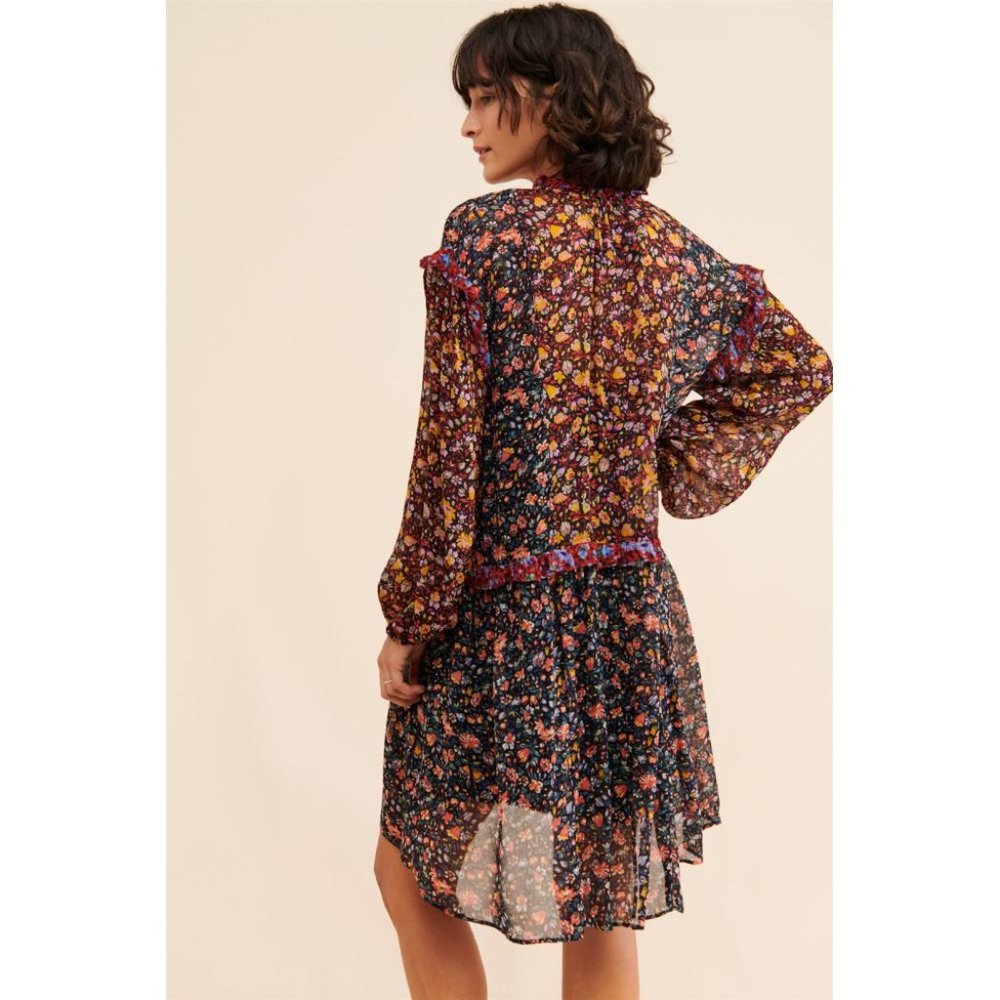 ANTHROPOLOGIE New Helene Tunic Ruffled Dress - Picture 6 of 7